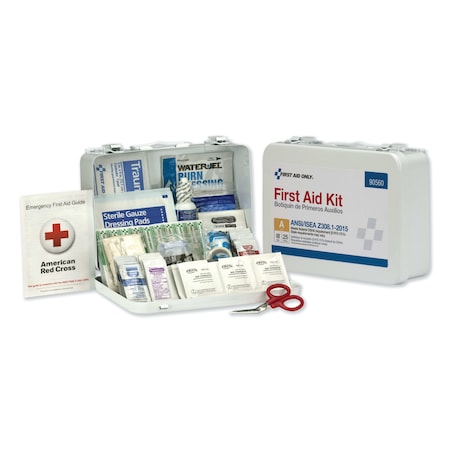 First Aid Only ANSI Class A 25 Person Bulk First Aid Kit for 25 People, 89 Pieces 90560
